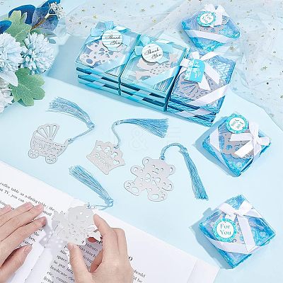 20Pcs 4 Style Stainless Steel Bookmarks OFST-CA0001-02A-1