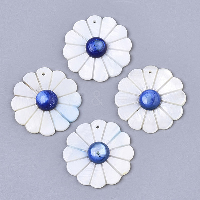 Natural Freshwater Shell Pendants SHEL-S276-71-1