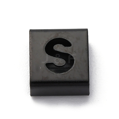 Ion Plating(IP) 304 Stainless Steel Square Slide Charms STAS-L132-10S-B-1