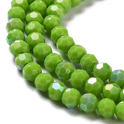 Opaque Glass Beads Strands EGLA-A035-P4mm-L15-1