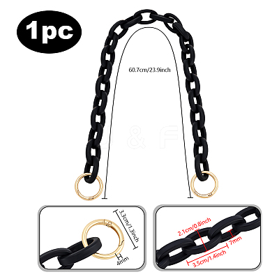 Resin Cable Chain Bag Chains FIND-WH0139-908B-1