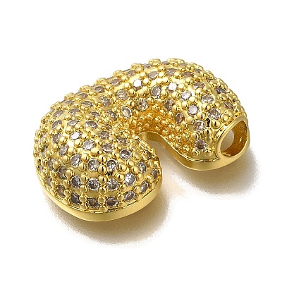 Brass with Cubic Zirconia Pendants KK-Q818-02C-G-1