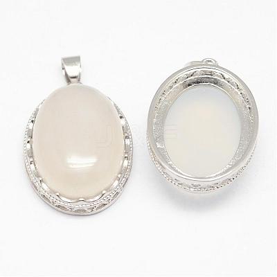 Natural Agate Pendants G-D851-37-1