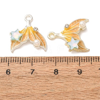 Alloy & Crystal Rhinestone & Enamel Pendants RB-CBAC8D9-02S-02-1