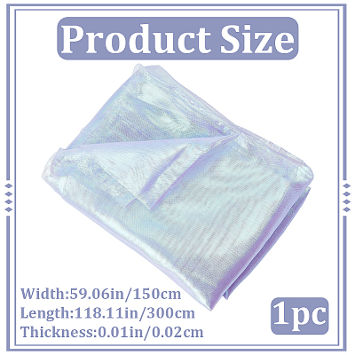 1Pc Polyester Laser Fabric AJEW-GF0014-48D-1