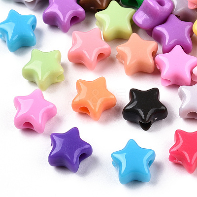 Opaque Acrylic Beads X-MACR-T047-01-01-1