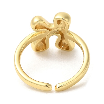 Brass Open Cuff Rings RJEW-U008-06K-G-1