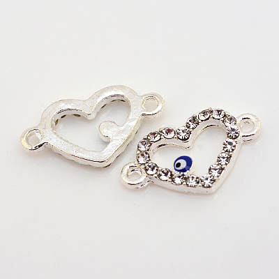 Alloy Rhinestone Evil Eye Links connectors LS-ALRI-S161-01S-1