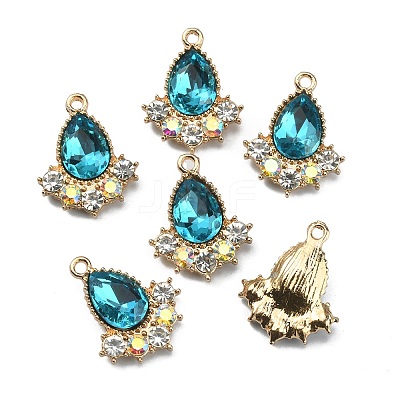 Glass Rhinestone Pendants FIND-TAC0017-07LG-02-1