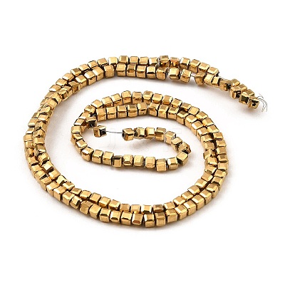 Electroplated Synthetic Non-Magnetic Hematite Beads Strands G-E606-C01-G-1