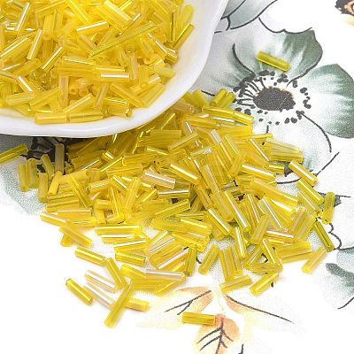 Glass Round Bugle Beads SEED-XCP0001-47C-1