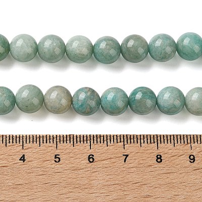 Natural Amazonite Beads Strands G-F602-02-8mm-01-1