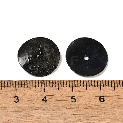 Spray Painted Natural Akoya Shell Beads X-SHEL-M021-11-1