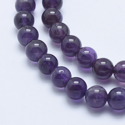 Natural Amethyst Beads Strand GSR6mmC062-1-1