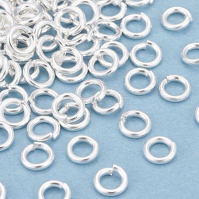 Rack Plating Brass Open Jump Rings KK-O139-18N-S-1