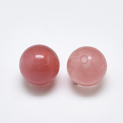 Cherry Quartz Glass Beads G-T122-25A-01-1