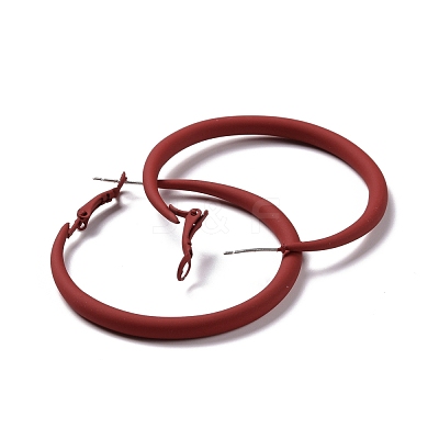 Alloy Big Hoop Earrings for Women EJEW-M201-01B-1