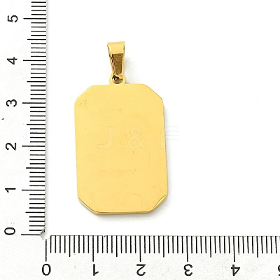 Ion Plating(IP) 304 Stainless Steel Pendants STAS-C101-08G-04-1