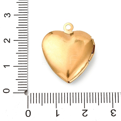 304 Stainless Steel Heart Locket Pendants STAS-Z168-02G-03-1