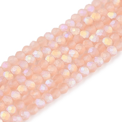Transparent Glass Beads Strands LS-EGLA-A044-T1mm-MB21-1