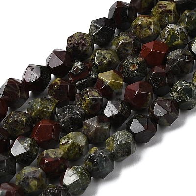 Natural Dragon Blood Beads Strands G-Z119-A17-01-1