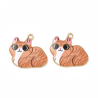 Alloy Enamel Pendants ENAM-M046-11G-D-1