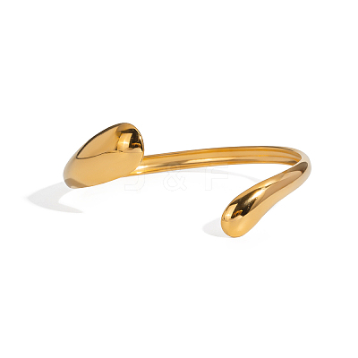 304 Stainless Steel Open Cuff Bangles for Women OV2068-1-1