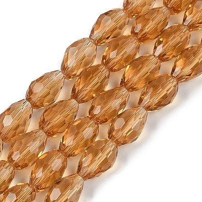 Glass Beads Strands X-GLAA-R024-11x8mm-17-1