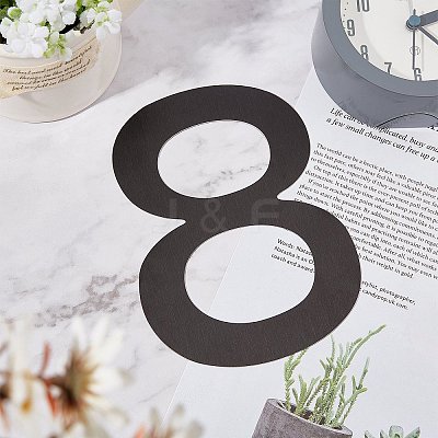 Stainless Steel Home Address Number DJEW-WH0010-06EB-1