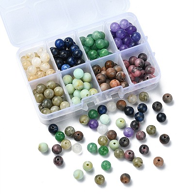 160Pcs 8 Styles Acrylic Beads OACR-YW0001-83-1
