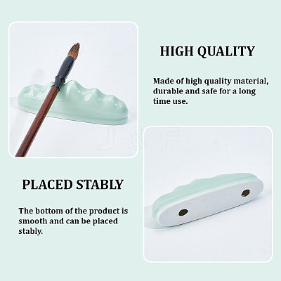 Porcelain Chinese Calligraphy Brush Pen Holder AJEW-WH20020-512B-01-1