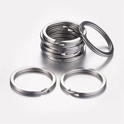 Tarnish Resistant 304 Stainless Steel Keychain Clasps KEYC-D049-03-1