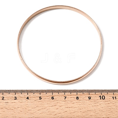 304 Stainless Steel Plain Bangles for Women Men BJEW-Z167-01M-04-1