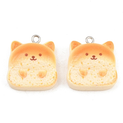 Opaque Resin Imitation Bread Pendants LS-RE-CBA1F11-03P-1