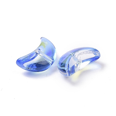 Transparent Electroplate Glass Beads GLAA-F122-01C-1