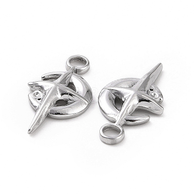 Tarnish Resistant 304 Stainless Steel Pendant Rhinestone Settings STAS-C003-01P-1
