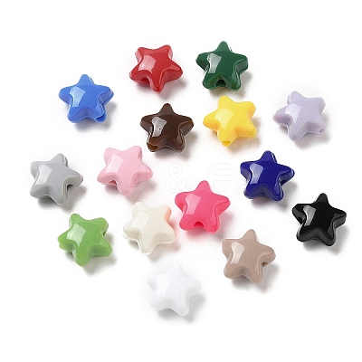 Opaque Acrylic Beads OACR-C016-30-1
