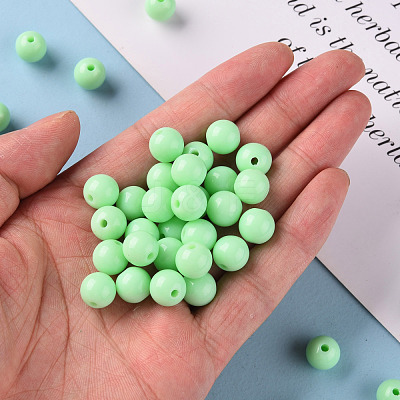 Opaque Acrylic Beads MACR-S370-C10mm-A05-1