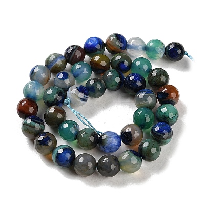 Natural Fire Crackle Agate Beads Strands G-M437-A01-01E-1