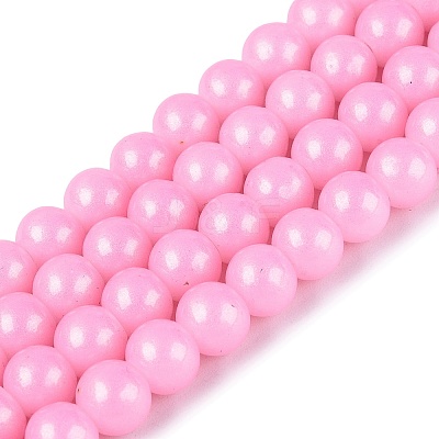 Baking Paint Glass Pearl Beads Strands LS-DGLA-ZX001-05B-10-1