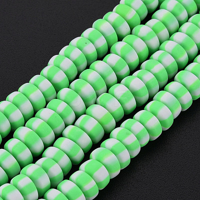 Handmade Polymer Clay Beads Strands CLAY-N008-042H-1