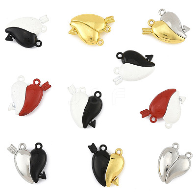 10 Sets Spray Painted Alloy Magnetic Pendants FIND-FS0004-24-1