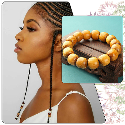 Pine Wood Beads WOOD-PA0001-03B-1