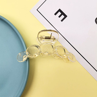 Plastic Ponytail Shark Hair Clips OHAR-PW0003-108D-08-1