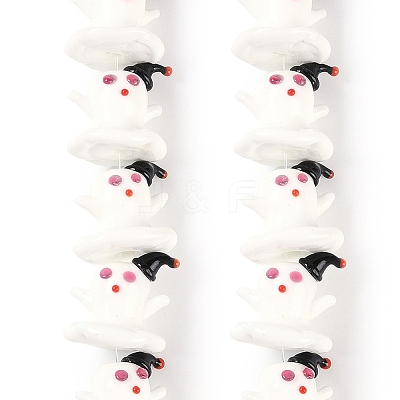 Handmade Lampwork Beads Strands LAMP-P066-05-1