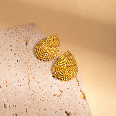 304 Stainless Steel Stud Earrings FS-WGC8C1B-02-1
