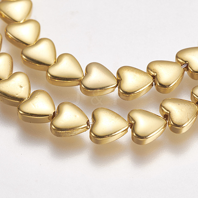Electroplate Non-magnetic Synthetic Hematite Beads Strands G-K239-17-1