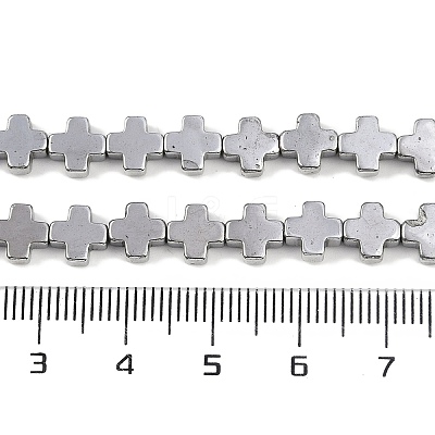 Electroplated Synthetic Non-magnetic Hematite Beads Strands G-J211-A10-03-1