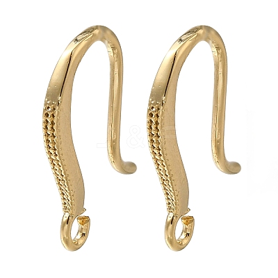 Brass Earring Hooks KK-H502-17G-1