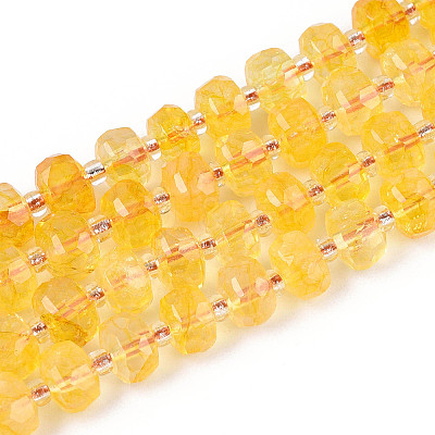 Heated Natural Citrine Beads Strands G-N327-08A-11-1
